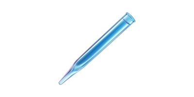 Blue laboratory pipette isolated on transparent background png