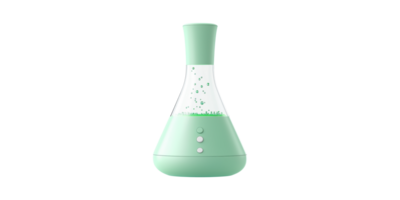 menta verde eléctrico difusor con transparente cámara aislado en transparente antecedentes png