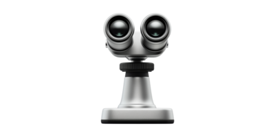 Binocular device on stand isolated on transparent background png