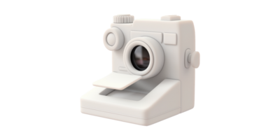 Retro instant camera isolated on transparent background png
