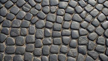 Close-up view of a textured material surface resembling cobblestones urban environment natural stone texture aesthetic appeal photo