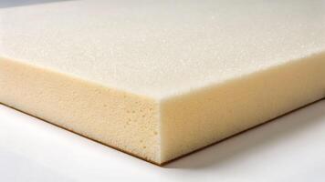 Exploring the cross-section of high-density foam material workshop product photography indoor close-up texture photo