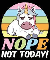 Nope Not Today Graphic Designs vector