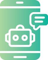 chatbot with isolated vektor and transparent background vector