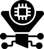 artificial intelligence in flat design style vector