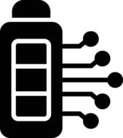 battery in flat design style vector