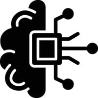 brain in flat design style vector