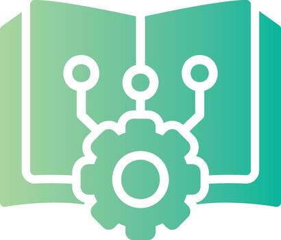 machine learning with isolated vektor and transparent background vector