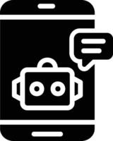 chatbot in flat design style vector