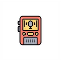 a radio on a white background vector