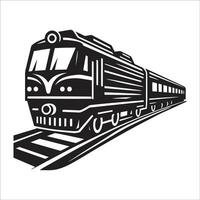 Train Minimalist And Flat Symbol Icon Design On White Background vector