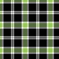 A black and white plaid fabric pattern vector