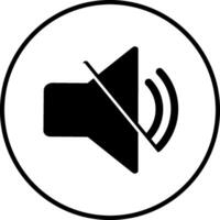 Silent and ring speaker icon set with simple and stroke style in black and white color illustration. Speaker icon set. Speaker icon vector