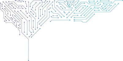 Circuit Board Electronics Digital Technology Isolated on Transparent Background. Motherboard, CPU, Processor and Artificial Intelligence Concept. Digital Microchip Semiconductor vector
