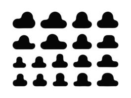 Blob shape organic flat illustration set. vector