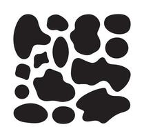 Set of blob shapes. Collection of abstract stains for your design vector