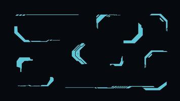 Digital cyber futuristic technology design element vector