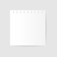 White square paper reminder,sticky note,to do list,realistic sticker with ragged edge. illustration isolated with shadow on gray background vector