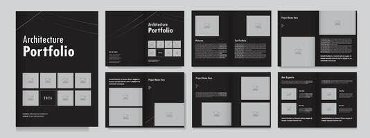 architecture portfolio design architecture portfolio real estate brochure template design layout vector
