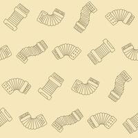 Outline Collection of Spray Accordion Seamless Pattern illustration Design vector
