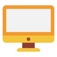 Minimalist Computer Monitor Icon vector