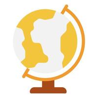 Simple Illustration of a Globe with Stand vector