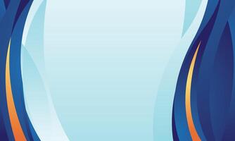 Blue gradient wave background image vector
