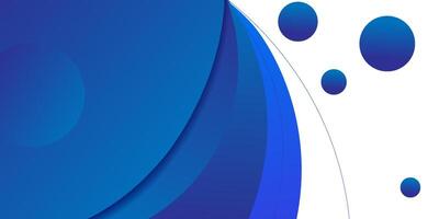 Blue geometric business banner design. Creative banner design with wave shape and lines as template. Simple horizontal banner. Eps10 vector
