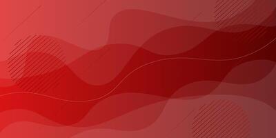 Modern premium red background design template with wave pattern. eps10 vector