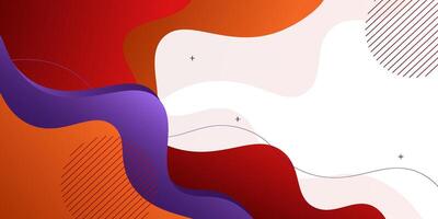Purple, red and orange waves. Abstract paper cut. Abstract colorful waves. Wavy banner. Colorful geometric design. Wavy paper cut. Eps10 vector