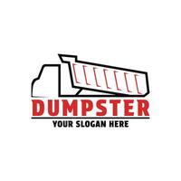 dump truck logo design concept creative idea modern and elegant vector