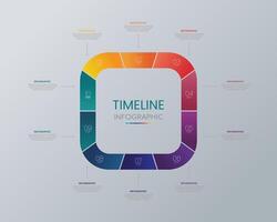 square chart 10 steps vector