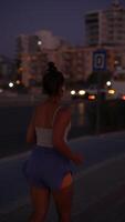Evening Jogging in an Urban Landscape, capturing the essence of an active lifestyle video