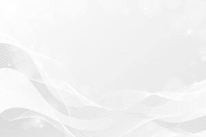 White Abstract Wavy Background. Business digital flowing waves and lines backdrop concept for presentations, banner, ads, magazine, cover, luxury designs. vector