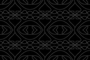 Abstract seamless pattern with intricate line art, featuring a mesmerizing interplay of shapes and curves. Perfect for modern interior design, fashion textiles, and graphic vector