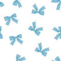 Seamless pattern on a white background. Cute polka dot bows vector