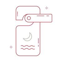 Privacy Door Hanger Tag Icon Design vector