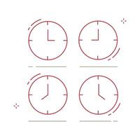 International Timezone Clock Design Icon Design vector