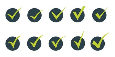 Check Mark Icon Set Illustration vector
