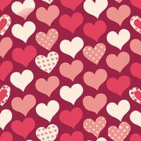 Valentines Day Pattern Seamless Romantic Background Design vector