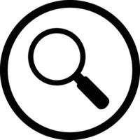 Search Icon Magnifying Glass Symbol for UI and Web vector