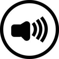 Speaker Icon Audio Sound Symbol for UI and Web vector