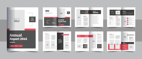 Annual report brochure design or report cover template layout vector