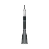 illustration of rocket launch space vector