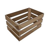 illustration of Crates vector