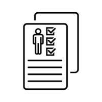 To do list icon, concept illustration, outline symbol, sign, linear symbol. vector
