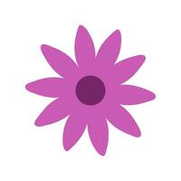 Cute flower decorative icon illustration design graphic flat style pink color vector