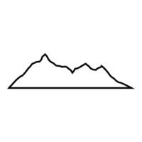 Mountain icon design symbol of nature mountain icon for web and mobile app vector
