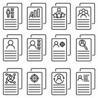 Document icon set, Document icon , Document Icon Image - stock vector