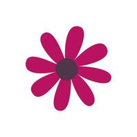 Flower flat icon on background for graphic and web design. Creative illustration concept symbol for web or mobile app vector